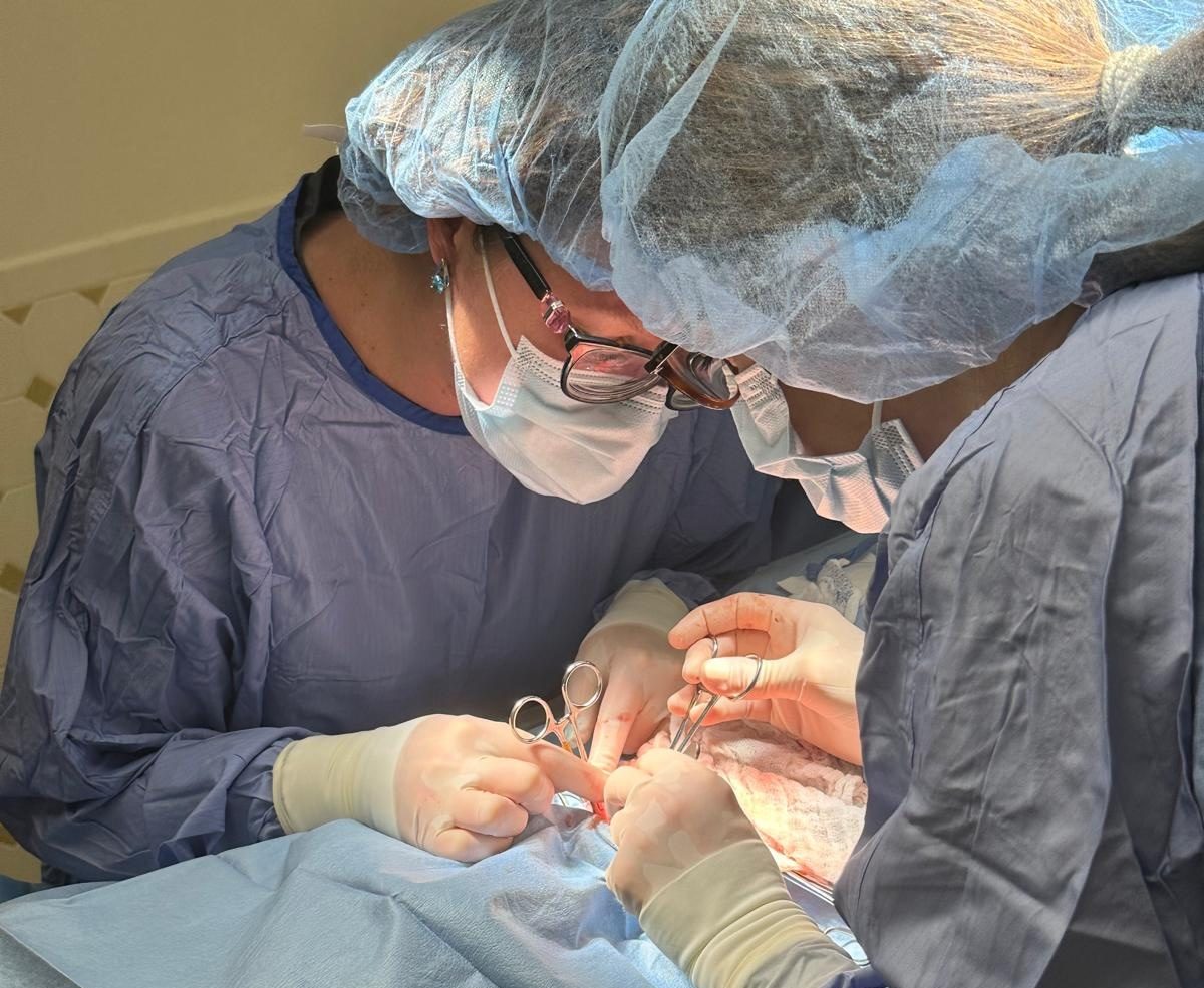 The Pathways surgical team operating on a patient