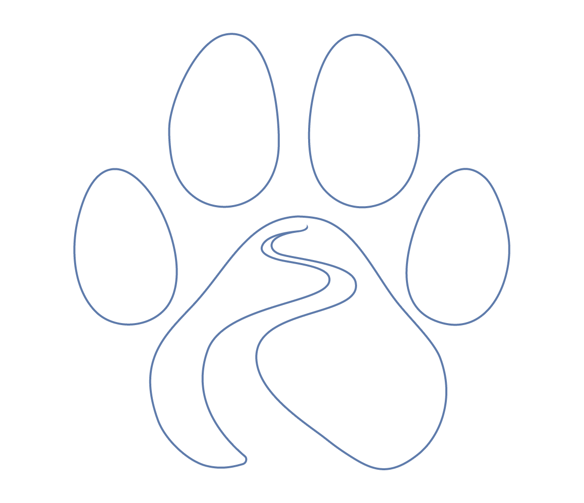 Simple paw print logo representing compassionate pet care and veterinary services in Williamsville NY – Vet Williamsville NY
